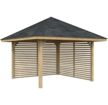 Holzpavillon mit Dachschindeln
