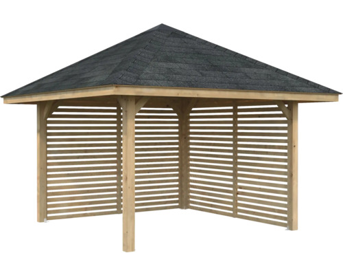 Holzpavillon mit Dachschindeln