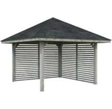 Holzpavillon mit Dachschindeln