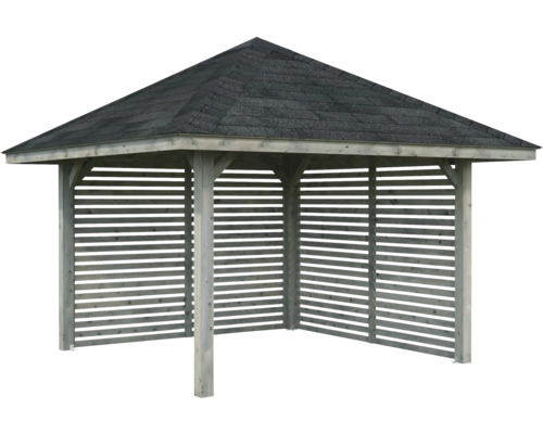 Holzpavillon mit Dachschindeln