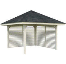 Holzpavillon mit Bitumendach für den Garten