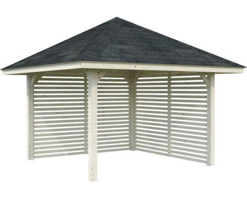 Holzpavillon mit Bitumendach für den Garten