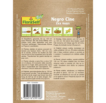Negro Cine Zea mays seed packet