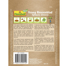 Spinat Vroeg Reuzenblad Floraself Floralie & Flo Samenfestes Saatgut Gemüsesamen