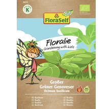 FloraSelf Floralie Großer Grüner Genoveser Basilikum Saatgutpackung