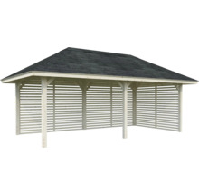 Holzcarport mit Dachpappe