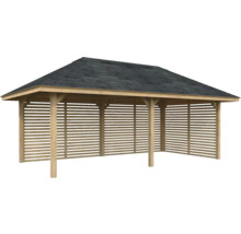 Holzpavillon mit Dach