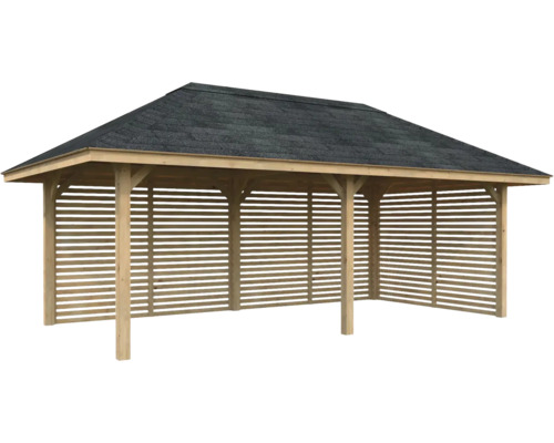 Holzpavillon mit Dach