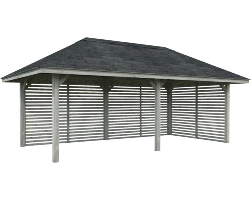 Holzpavillon mit Dach
