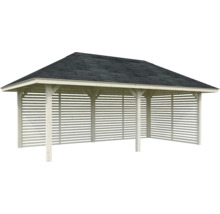 Holzpavillon mit Dach