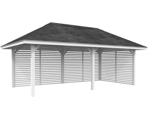 Carport aus Holz mit Dach