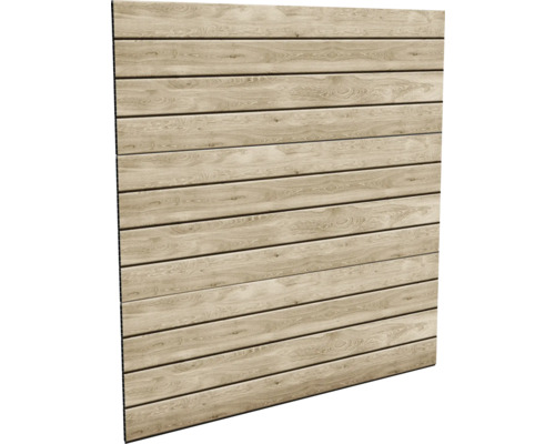 Holzwand aus horizontalen Brettern