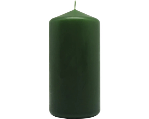 Grüne Stumpenkerze