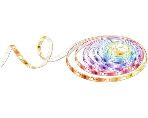 Smart Light Stripe 24W 2000 lm 2500- 6500 K RGBW Farbwechsel 2x 5 m L930-10 230/12V LED-Streifen aufgerollt
