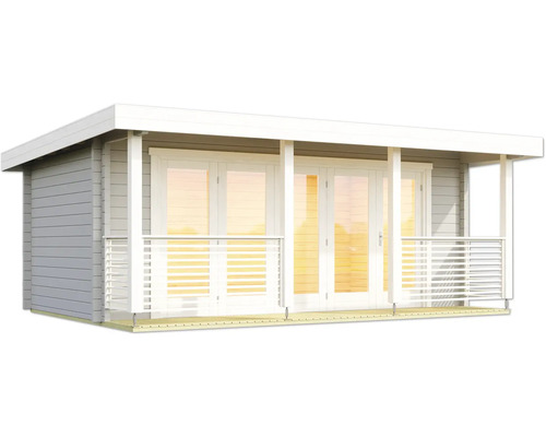 Gartenhaus mit Doppeltür und Veranda