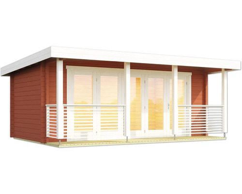 Gartenhaus mit Terrasse und Doppeltür