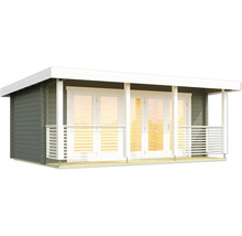 Holzgartenhaus mit überdachter Veranda