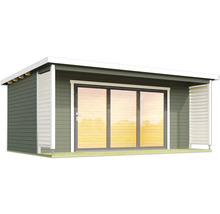 Gartenhaus mit Schiebetüranlage