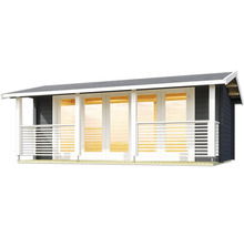 Holzgartenhaus mit Veranda und Doppeltür