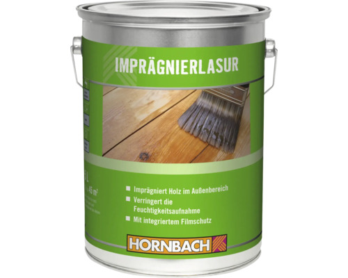 HORNBACH Imprägnierlasur - schütz vor Pilzbefall und Anstrichbläue - farblos 5 l HORNBACH Imprägnierlasur - schütz vor Pilzbefall und Anstrichbläue - farblos 5 l