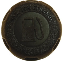Tankdeckel mit Symbol für Zapfsäule und Hinweis auf maximal 10 Prozent Ethanol