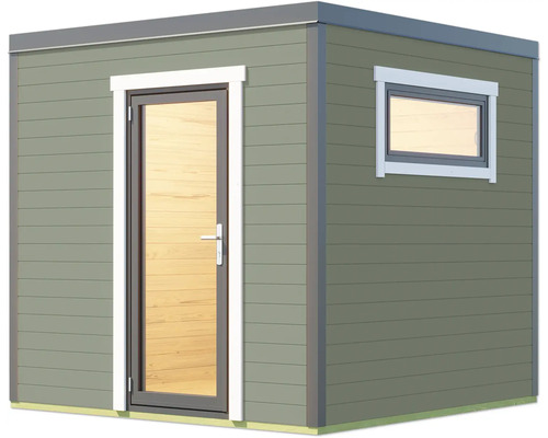 Gartenhaus mit Tür und Fenster