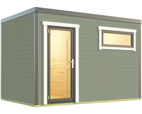 Gartenhaus mit Tür und Fenster