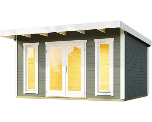 Gartenhaus mit Fenstern und Doppeltür