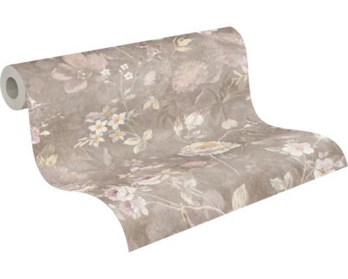 Tapetenrolle mit floralem Muster