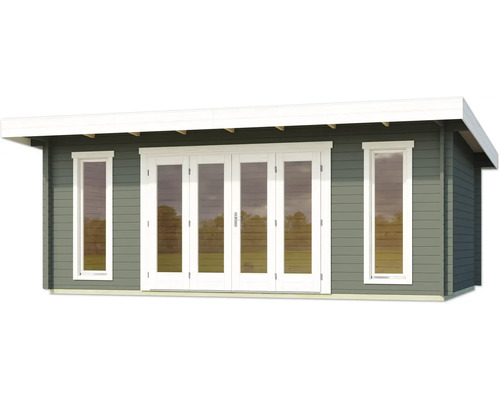 Gartenhaus mit Fenstern und Doppeltür