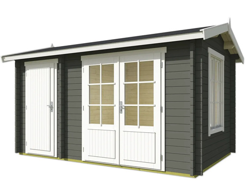 Gartenhaus mit Doppeltür, Einzeltür und Fenster