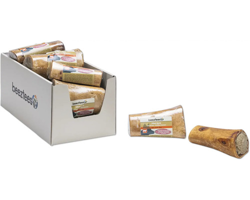 Beispielsweise Behältnisse mit gefüllten Hundeknochen, einzeln verpackt