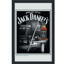 Poster mit Jack Daniels Motiv, Billardtisch und Billardkugel