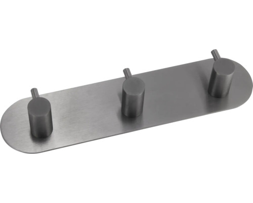 Metall Garderobenhakenleiste mit drei Haken