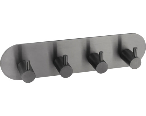 Garderobenleiste mit vier Haken aus Metall