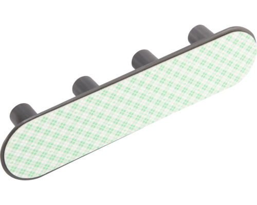 Selbstklebende Wandhakenleiste mit drei Haken