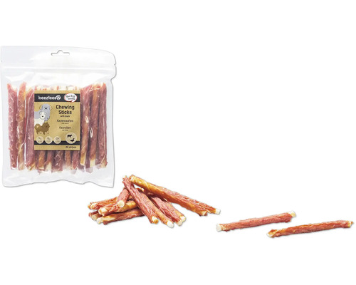 Hundesnack beeztees Kaustange Ente 20 Stück 233 g Kauartikel Beeztees Kauhölzer mit Ente für Hunde, 20 Stück