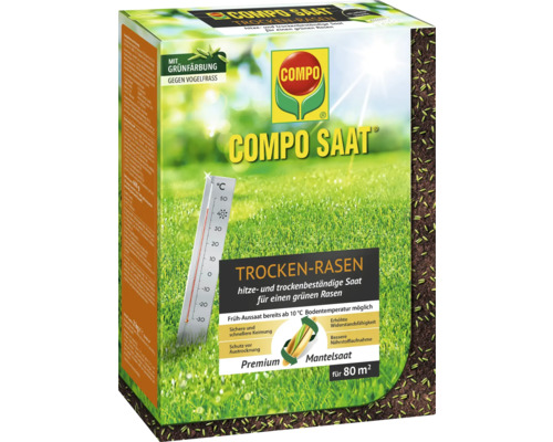 COMPO Saat Trockenrasen Packung für 80 Quadratmeter