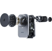 Explosionszeichnung eines Aukey Ladegeräts, das die internen Komponenten zeigt