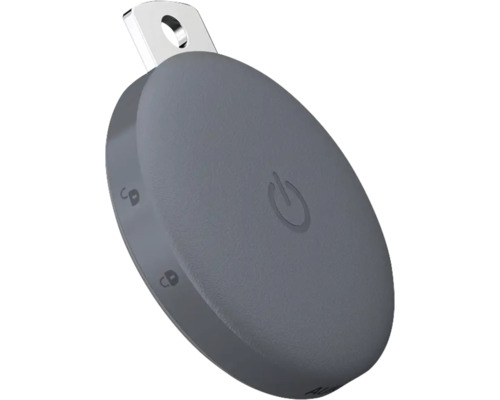 Grauer Türschloss-Sensor mit Befestigungsschlaufe