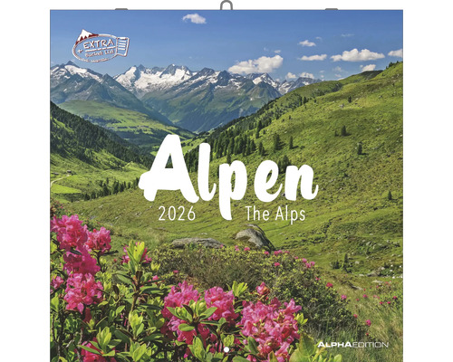 Wandkalender Alpen 2026 30x30 cm Alpenkalender 2026 mit Alpenmotiv