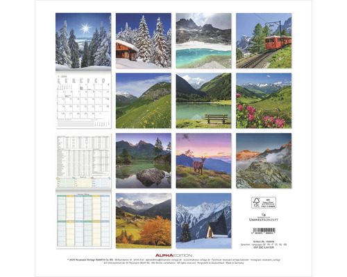 Wandkalender mit Naturmotiven