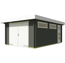 Holzgartenhaus mit Doppeltür und Fenstern