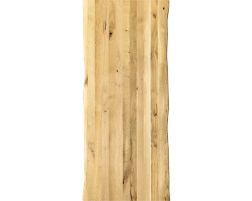 Tischplatte Eiche Vintage geölt mit Baumkante durchgehende Lamellen 1600x800x26 mm Tischplatte Eiche Vintage geölt mit Baumkante durchgehende Lamellen 1600x800x26 mm