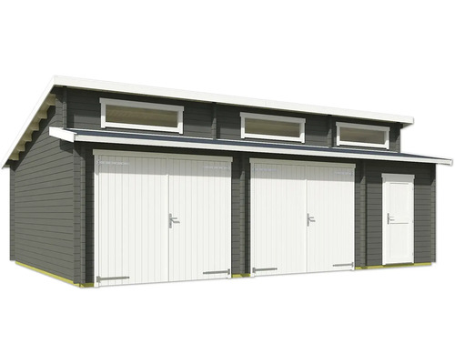Geräumiges Gerätehaus mit Doppeltür und Seitentür für den Garten