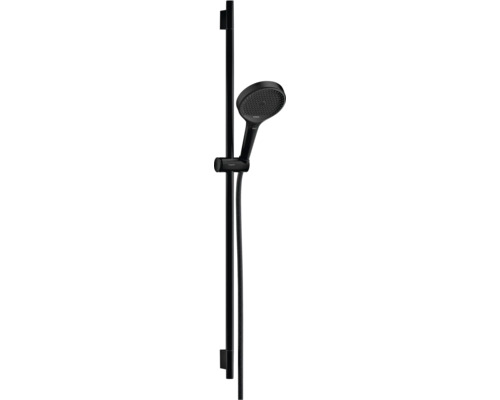 Brausegarnitur hansgrohe Rainfinity S Puro 130 3jet EcoSmart schwarz matt Brausestangenlänge 1008 mm 28744670 Brausegarnitur hansgrohe Rainfinity S Puro 130 3jet EcoSmart schwarz matt Brausestangenlänge 1008 mm 28744670