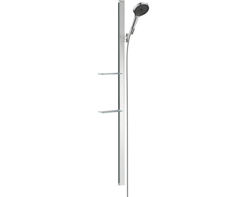 Brausegarnitur hansgrohe Rainfinity 130 3jet EcoSmart chrom glänzend Brausestangenlänge 1500 mm 27674000 Brausegarnitur hansgrohe Rainfinity 130 3jet EcoSmart chrom glänzend Brausestangenlänge 1500 mm 27674000