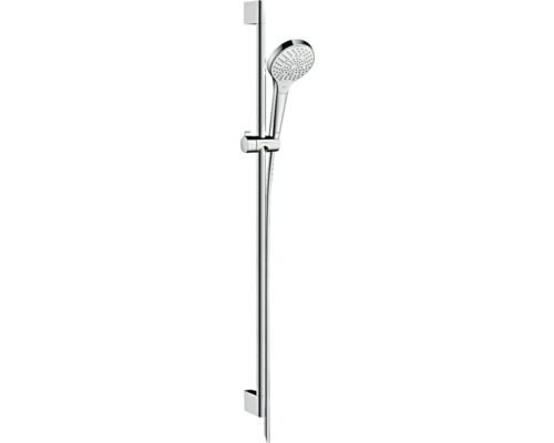 Brausegarnitur hansgrohe Croma Select S Multi Shower chrom weiß glänzend Brausestangenlänge 959 mm 26570400