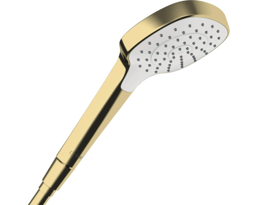 Handbrause hansgrohe Croma E 110 1jet EcoSmart eckig 185 x 110 mm polished gold optic 26815990 Handbrause hansgrohe Croma E 110 1jet EcoSmart eckig 185 x 110 mm polished gold optic 26815990