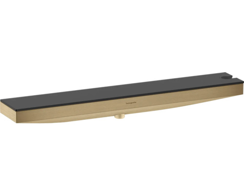 hansgrohe Rainfinity Wandanschluss Porter 500 mit Brausehalter rechts und Duschablage brushed bronze gebürtstet 26858140 hansgrohe Rainfinity Wandanschluss Porter 500 mit Brausehalter rechts und Duschablage brushed bronze gebürtstet 26858140